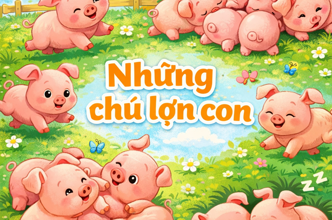 BÀI THƠ NHỮNG CHÚ LỢN CON
