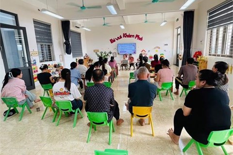 Một hoạt động nhỏ dành cho ba mẹ trong ngày họp phụ huynh