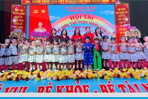Hội thi vũ điệu thể thao măng non