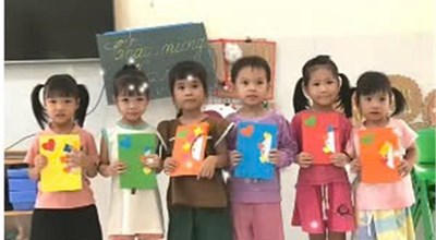 HĐTH: LÀM THIỆP TẶNG MẸ NHÂN NGÀY 20/10 LỚP B3